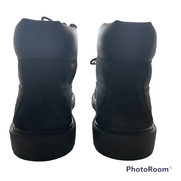 Timberland 6" Premium Black Suede Waterproof Boots • Size 1 - Picture 5 of 9